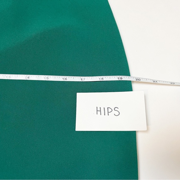 Sail to Sable Green Shift Dress 4 long sleeve mini ruffle cocktail party holiday - Picture 10 of 14